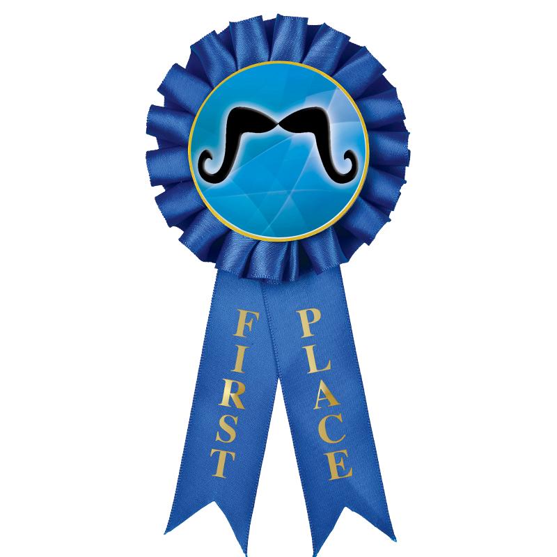 1ST PLACE MYLAR ROSETTES