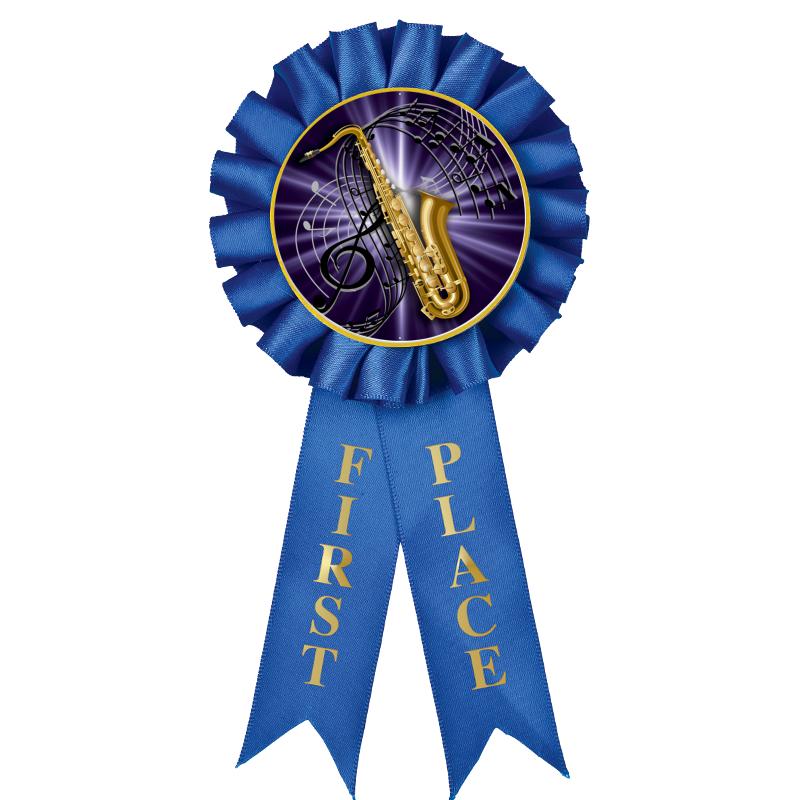 1ST PLACE MYLAR ROSETTES