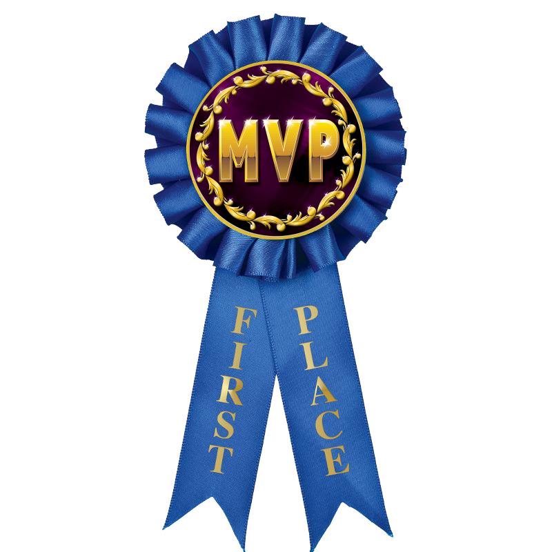 1ST PLACE MYLAR ROSETTES