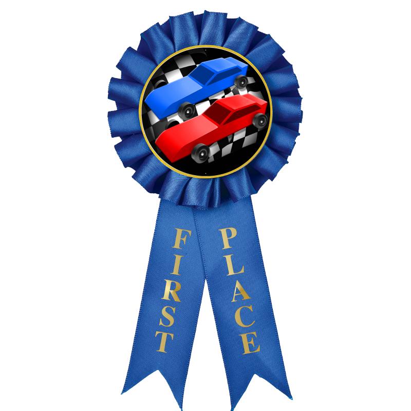 Pinewood Derby Ribbons Crown Awards