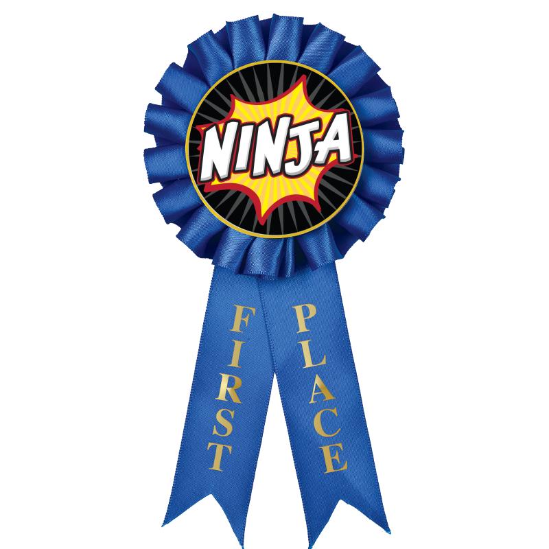 1ST PLACE MYLAR ROSETTES