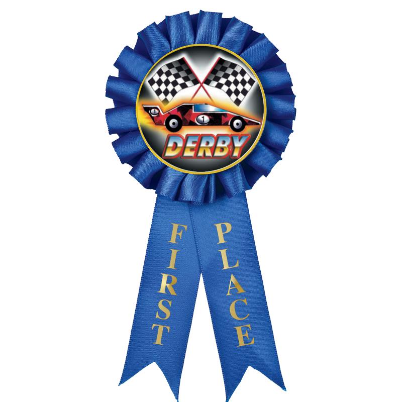 1ST PLACE MYLAR ROSETTES