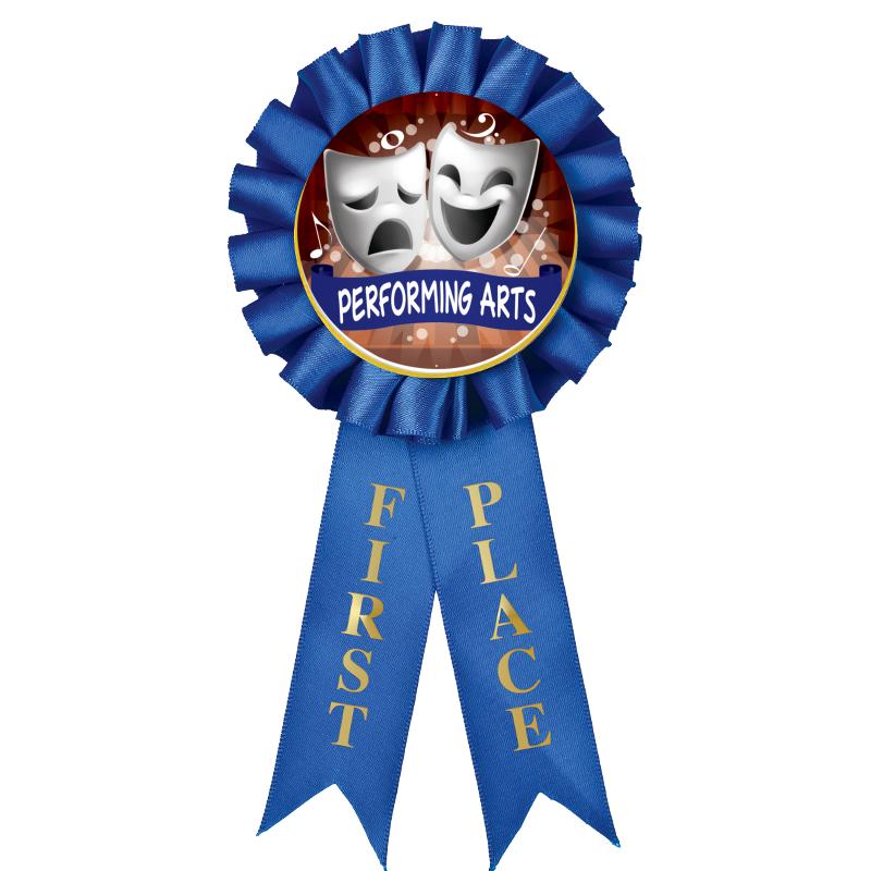 1ST PLACE MYLAR ROSETTES