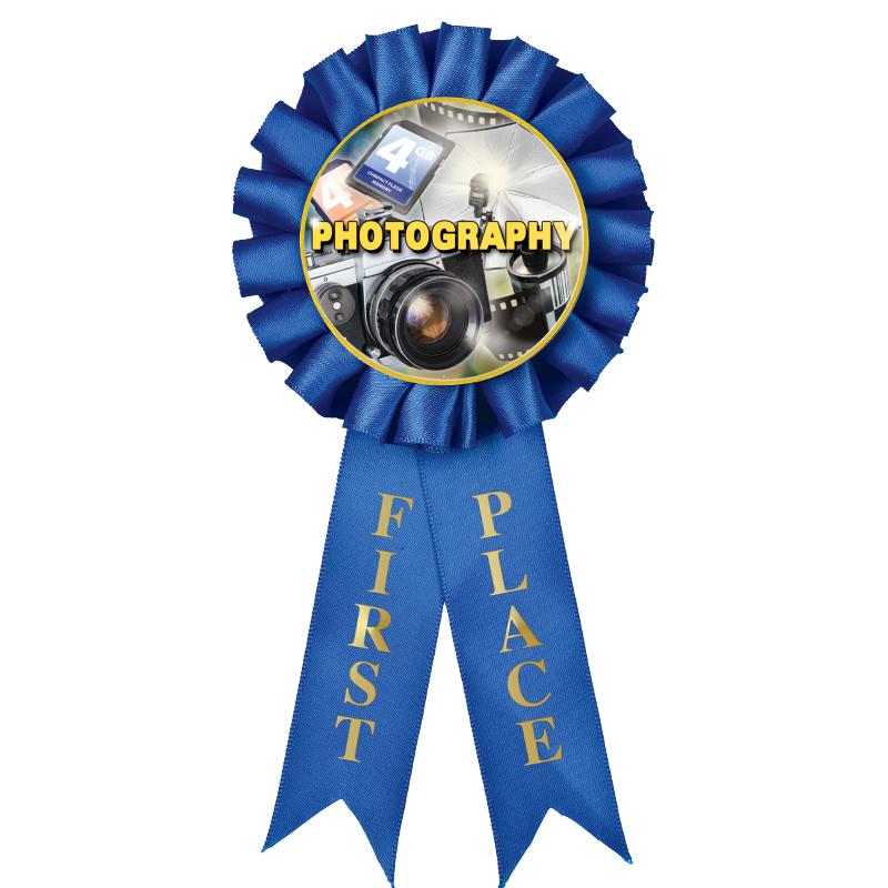 1ST PLACE MYLAR ROSETTES