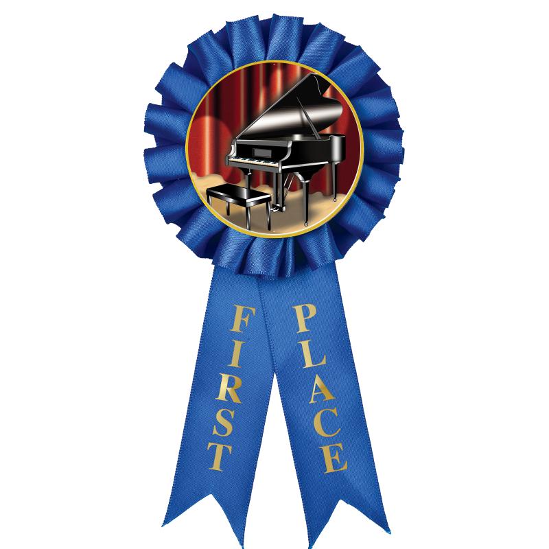 1ST PLACE MYLAR ROSETTES