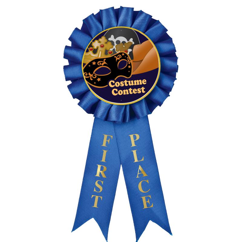 1ST PLACE MYLAR ROSETTES