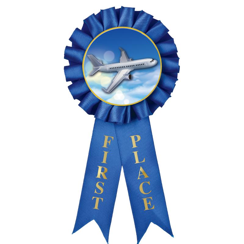 1ST PLACE MYLAR ROSETTES