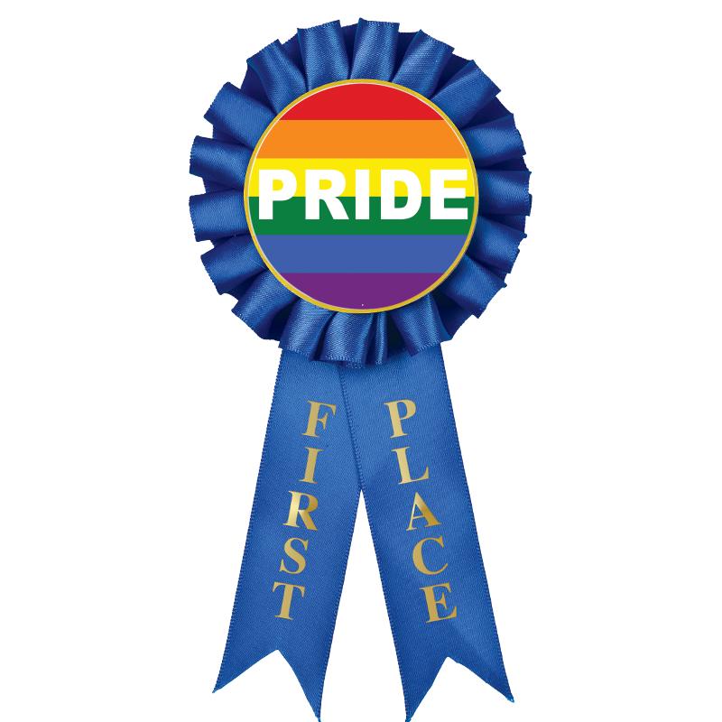 1ST PLACE MYLAR ROSETTES