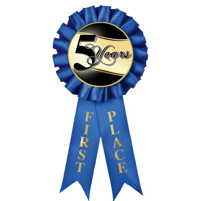 1ST PLACE MYLAR ROSETTES