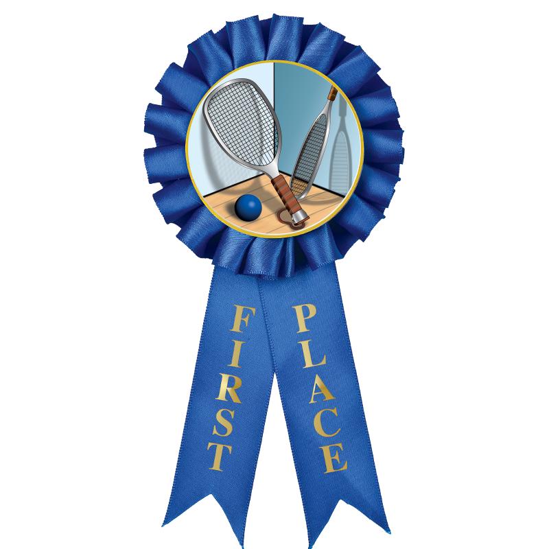 1ST PLACE MYLAR ROSETTES