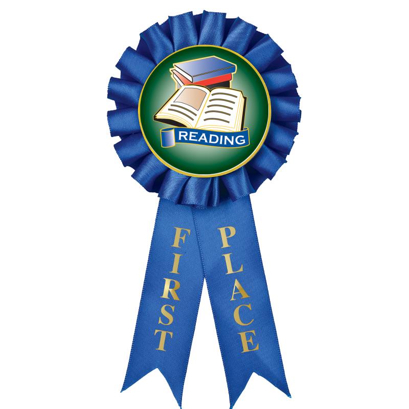 1ST PLACE MYLAR ROSETTES