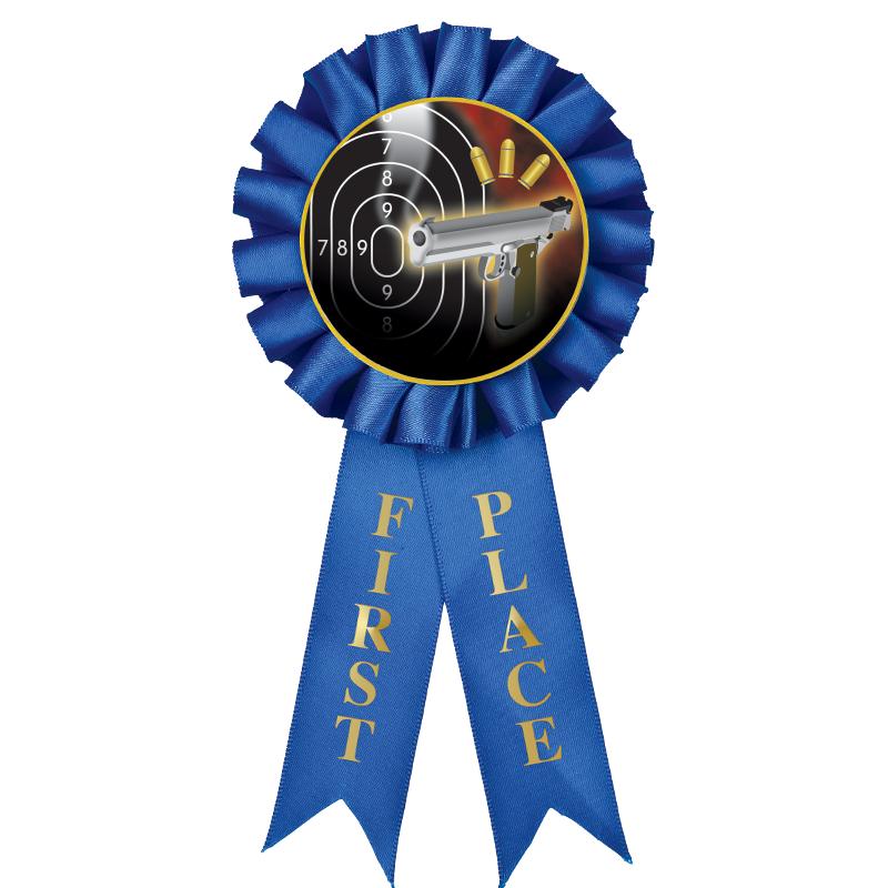 1ST PLACE MYLAR ROSETTES