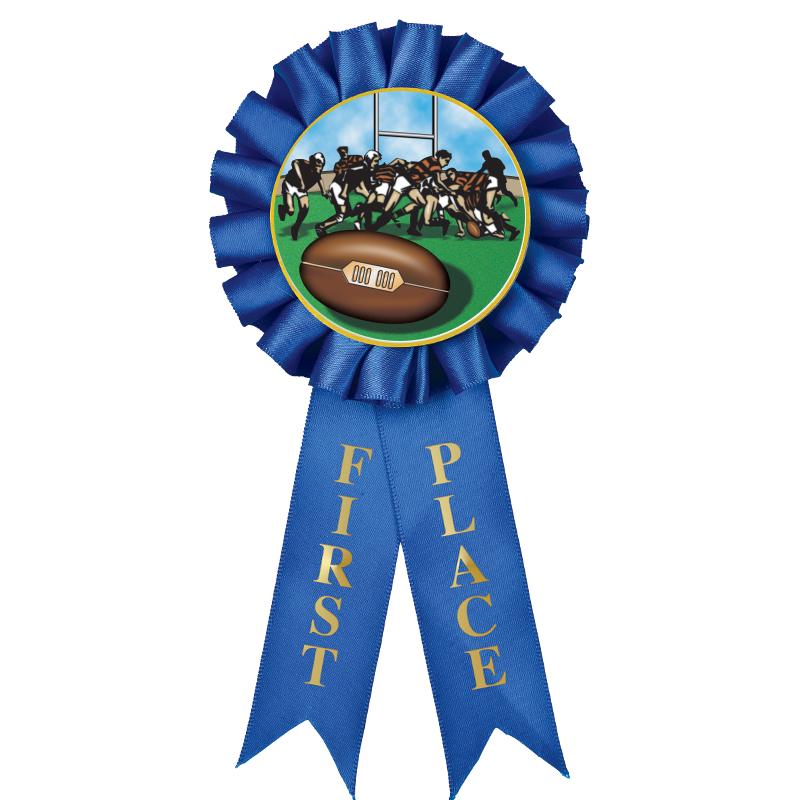 1ST PLACE MYLAR ROSETTES