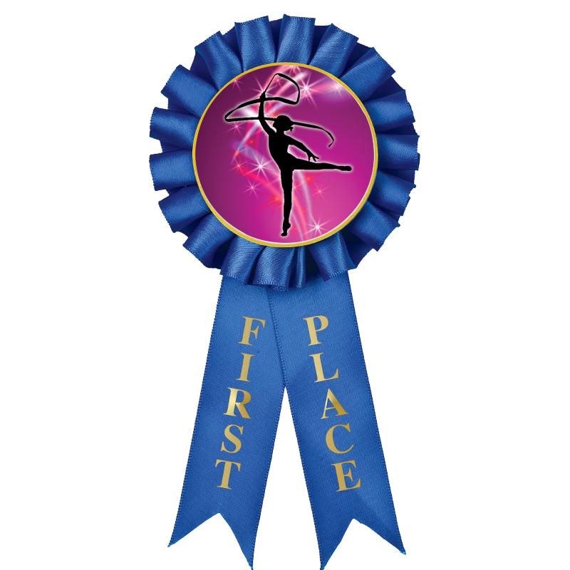 1ST PLACE MYLAR ROSETTES