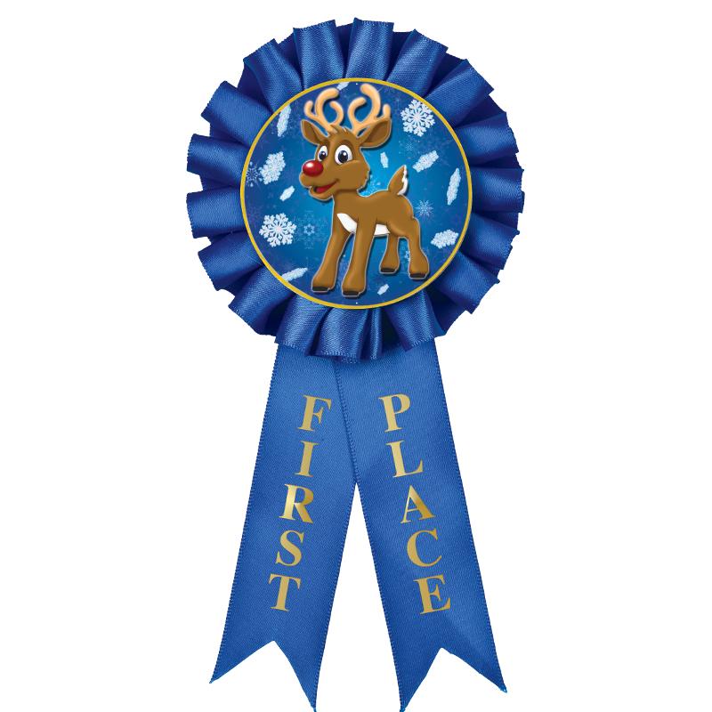 1ST PLACE MYLAR ROSETTES