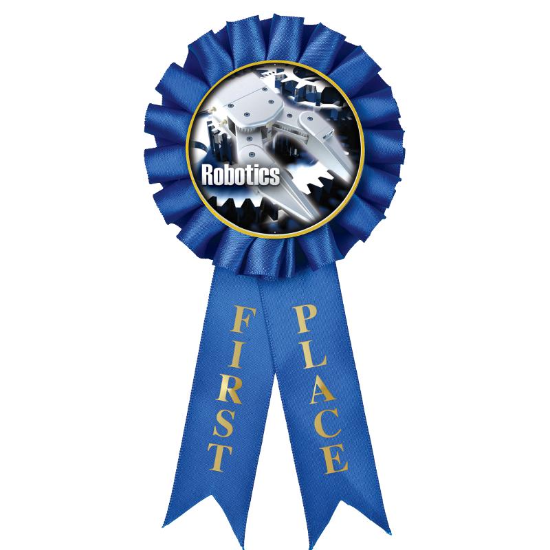 1ST PLACE MYLAR ROSETTES