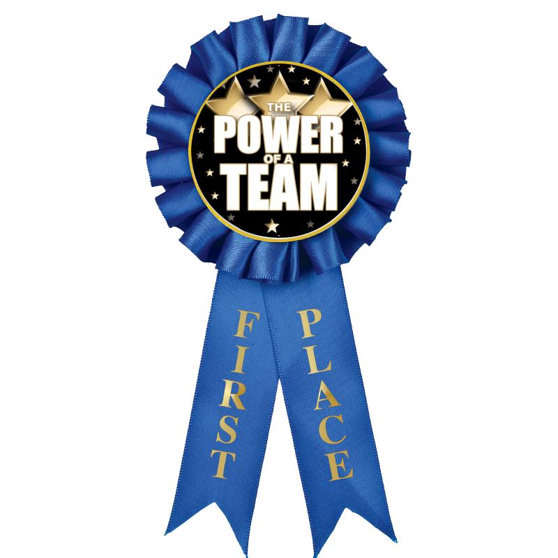 1ST PLACE MYLAR ROSETTES