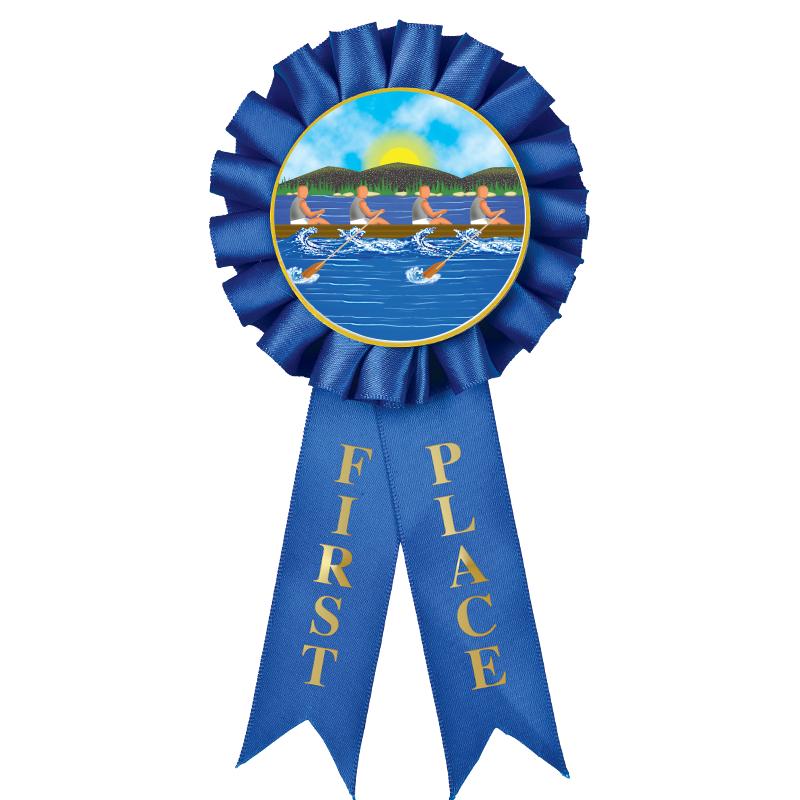 1ST PLACE MYLAR ROSETTES