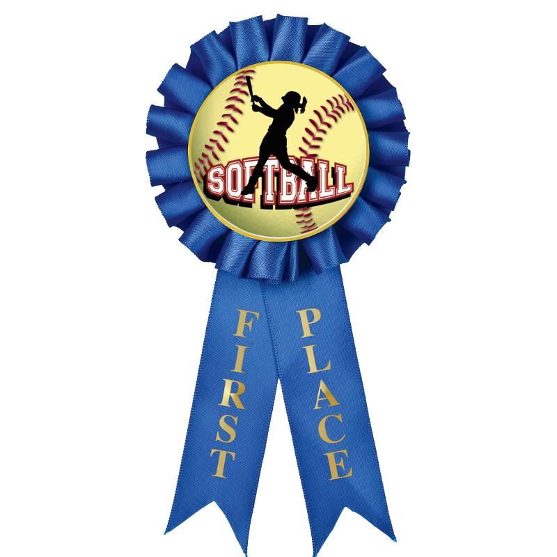 1ST PLACE MYLAR ROSETTES