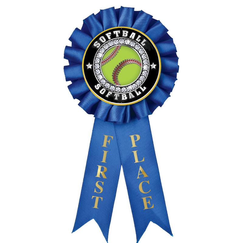 1ST PLACE MYLAR ROSETTES