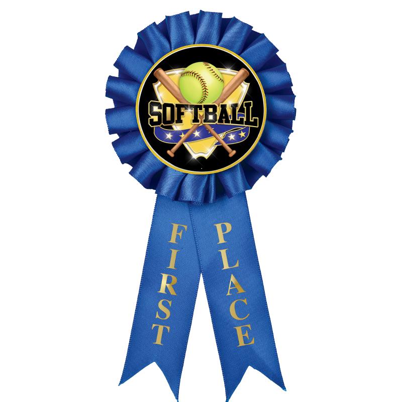 1ST PLACE MYLAR ROSETTES