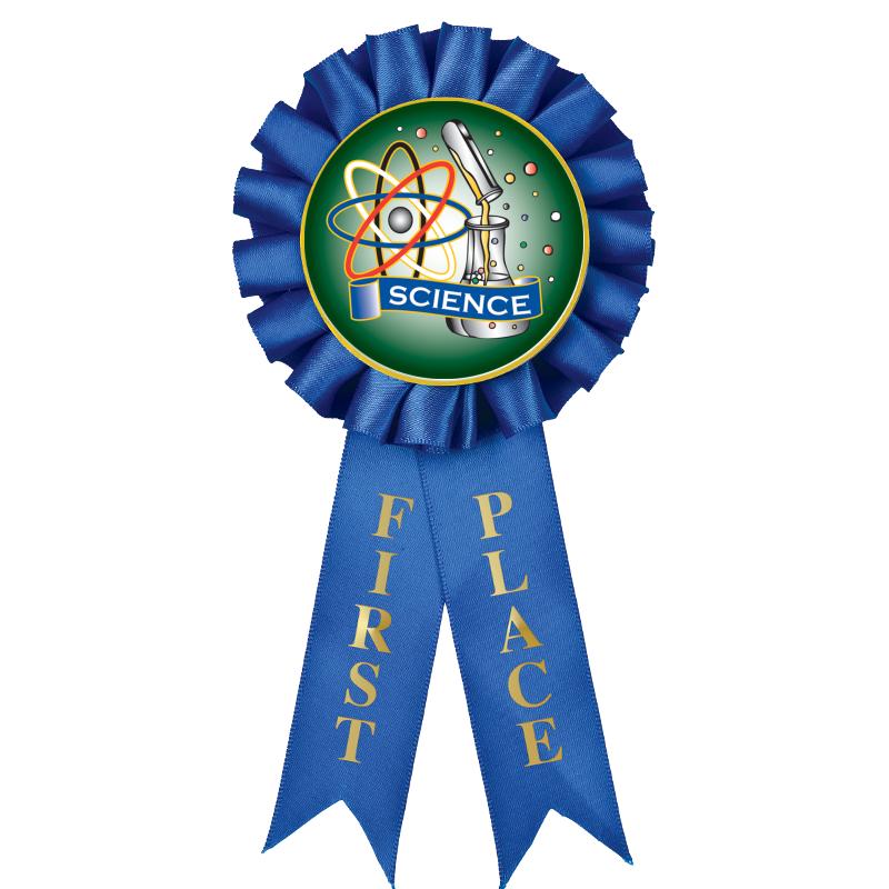 1ST PLACE MYLAR ROSETTES