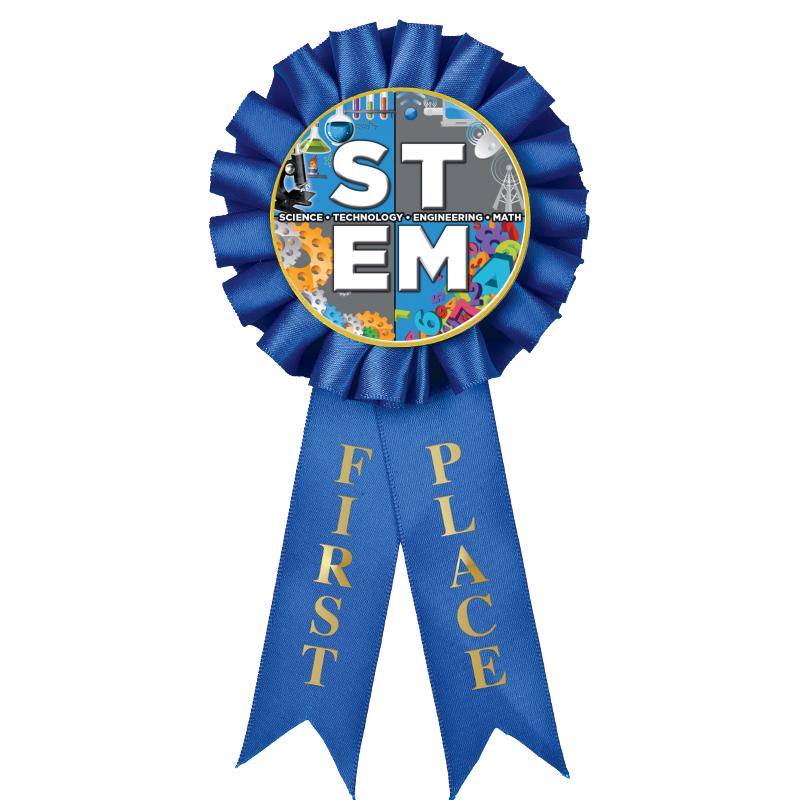 1ST PLACE MYLAR ROSETTES