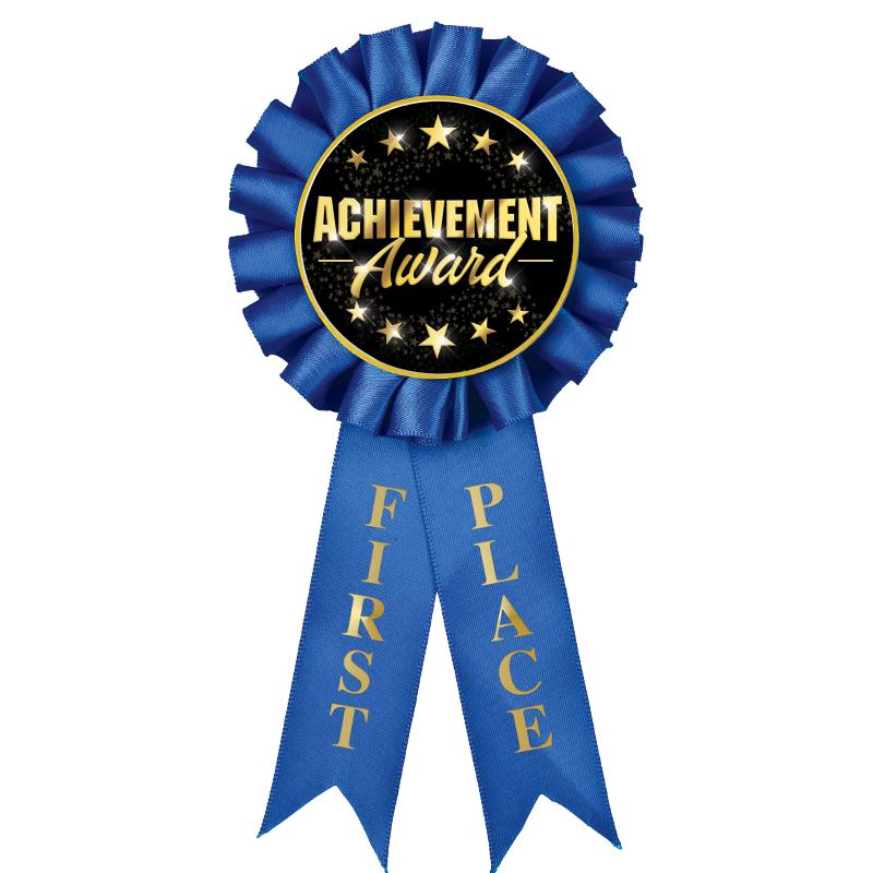 1ST PLACE MYLAR ROSETTES