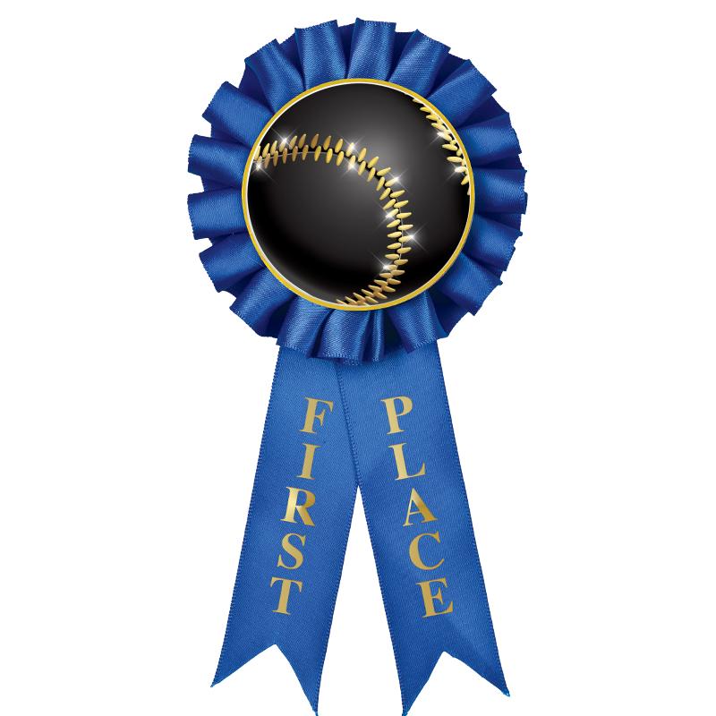 1ST PLACE MYLAR ROSETTES