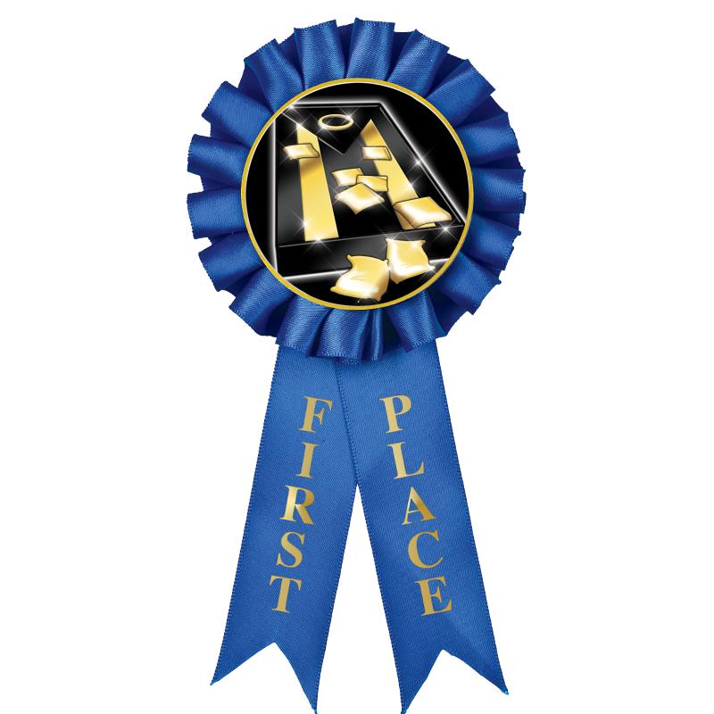 1ST PLACE MYLAR ROSETTES