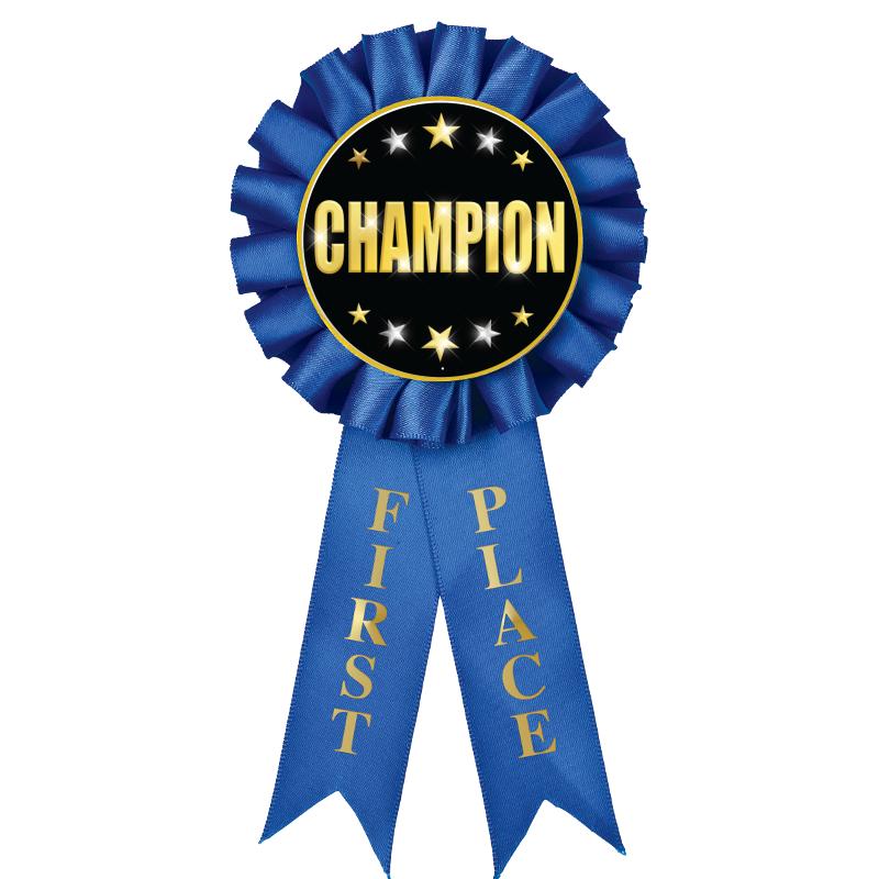 1ST PLACE MYLAR ROSETTES