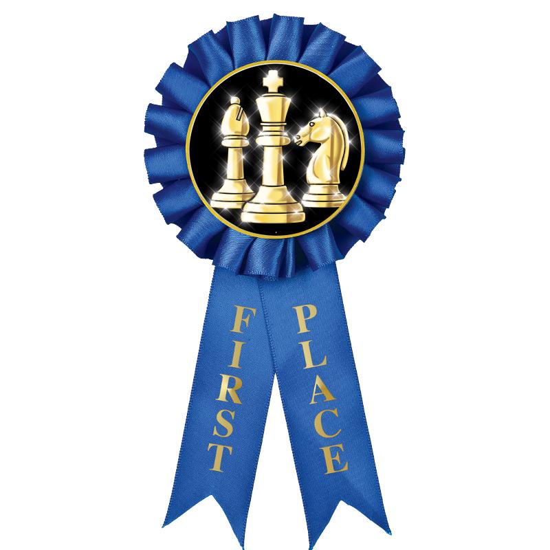 1ST PLACE MYLAR ROSETTES