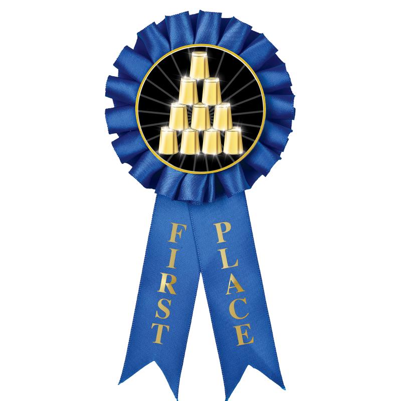 1ST PLACE MYLAR ROSETTES