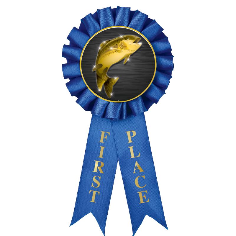 1ST PLACE MYLAR ROSETTES