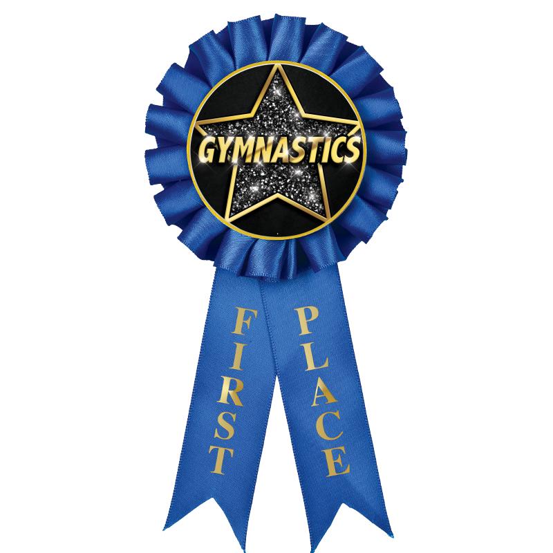 1ST PLACE MYLAR ROSETTES