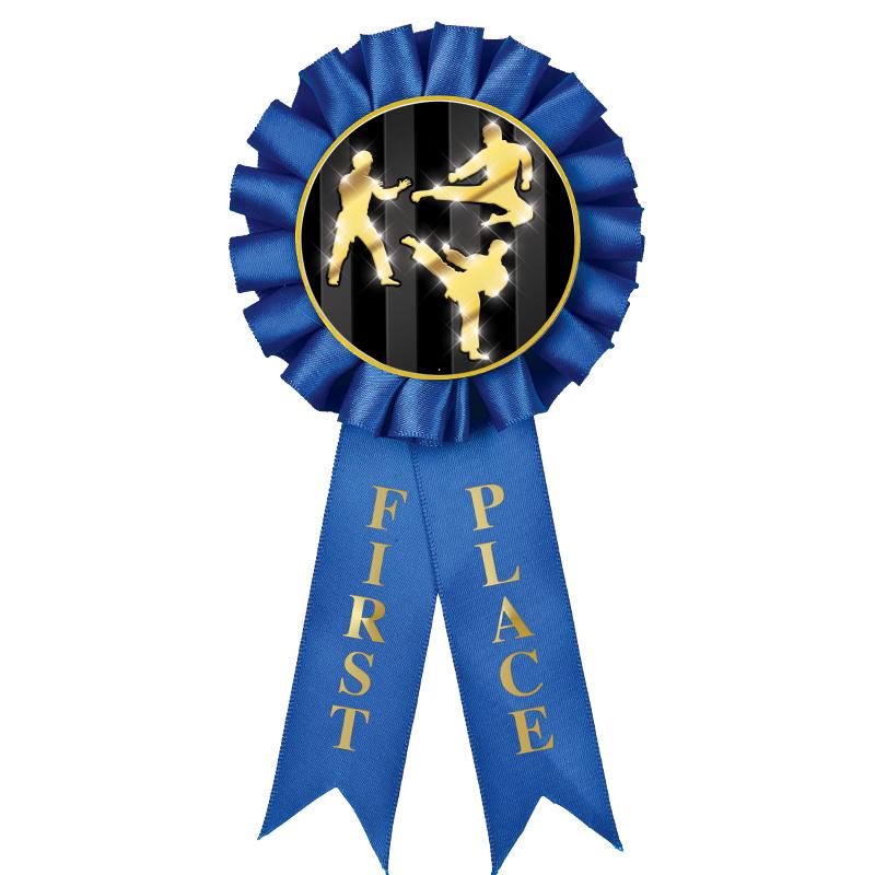1ST PLACE MYLAR ROSETTES