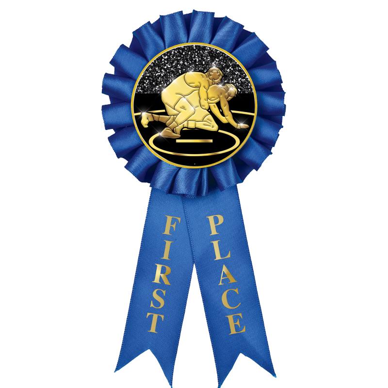 1ST PLACE MYLAR ROSETTES