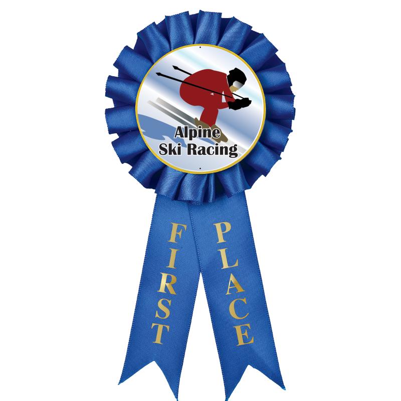 1ST PLACE MYLAR ROSETTES