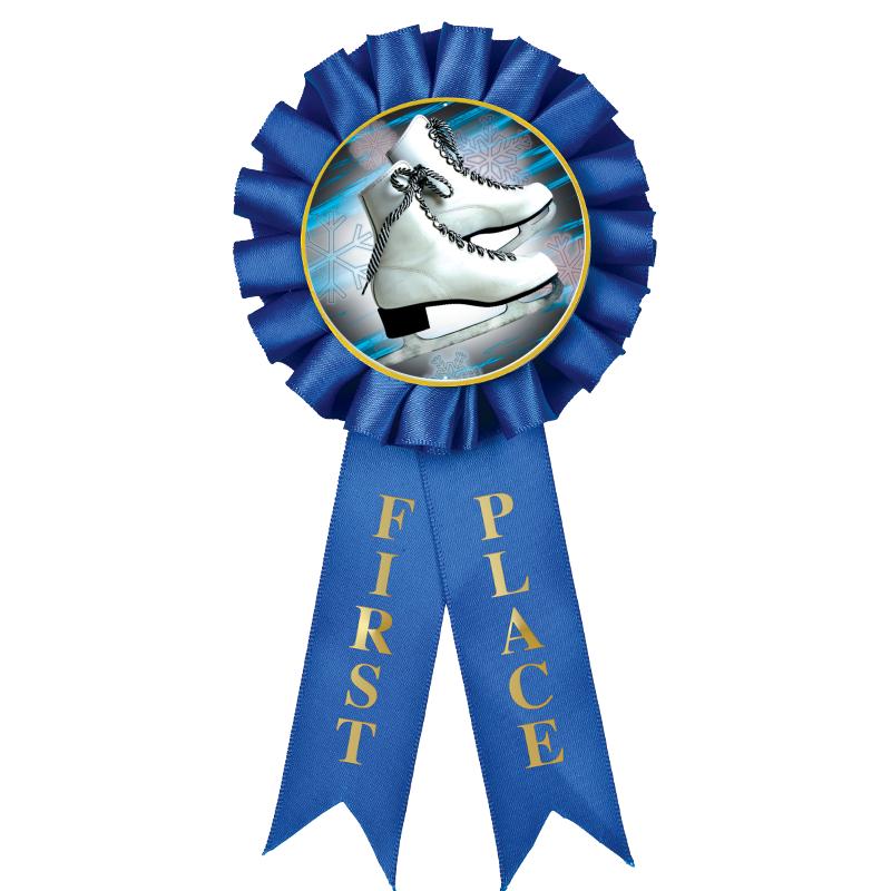 1ST PLACE MYLAR ROSETTES