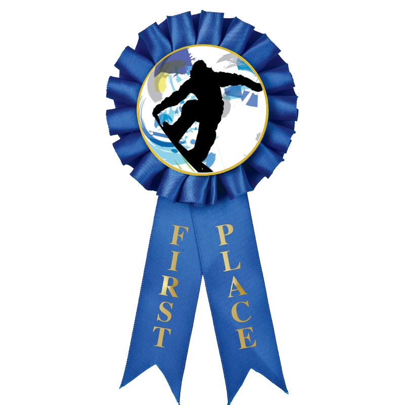 1ST PLACE MYLAR ROSETTES