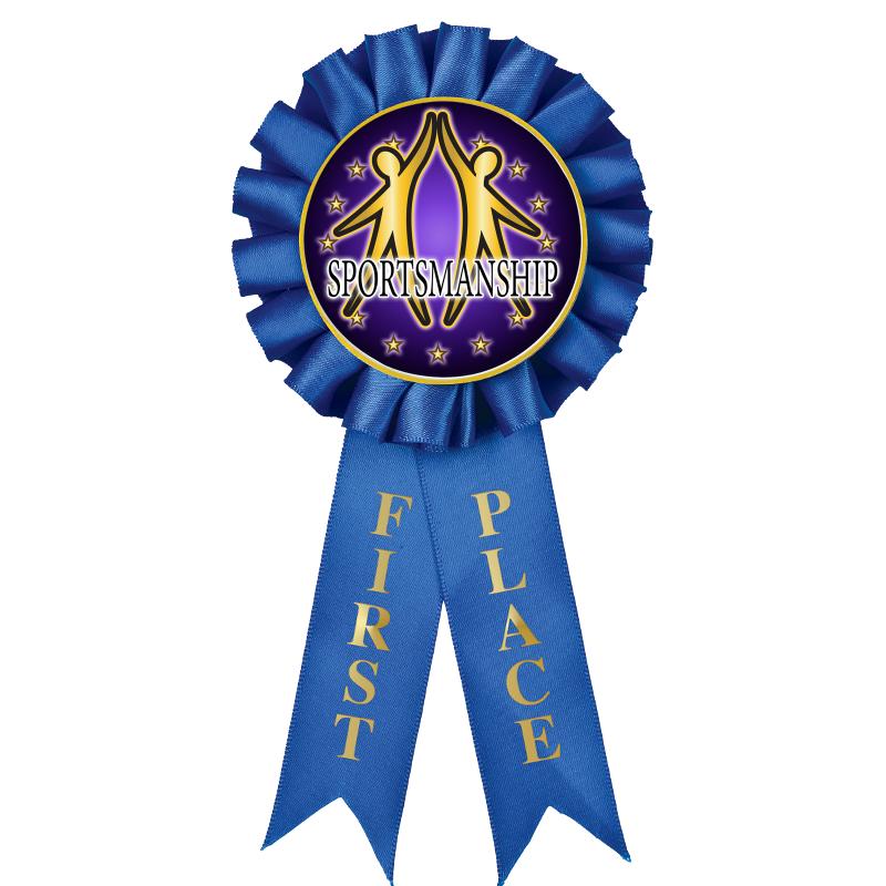 1ST PLACE MYLAR ROSETTES