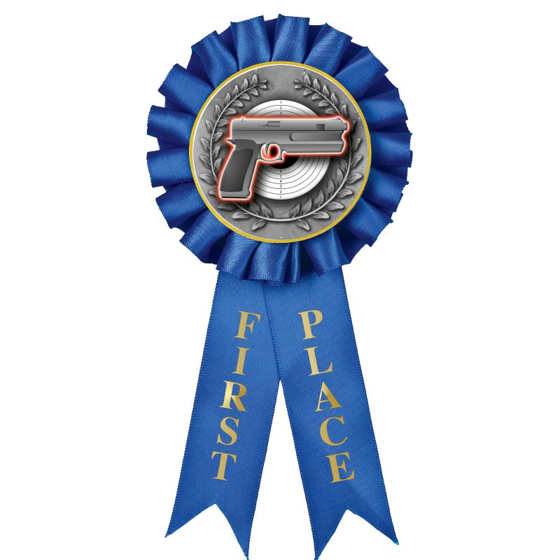 1ST PLACE MYLAR ROSETTES