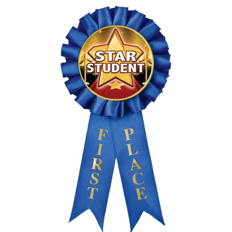 1ST PLACE MYLAR ROSETTES