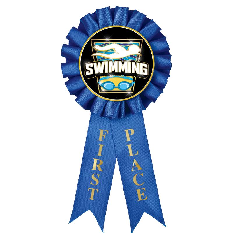 1ST PLACE MYLAR ROSETTES