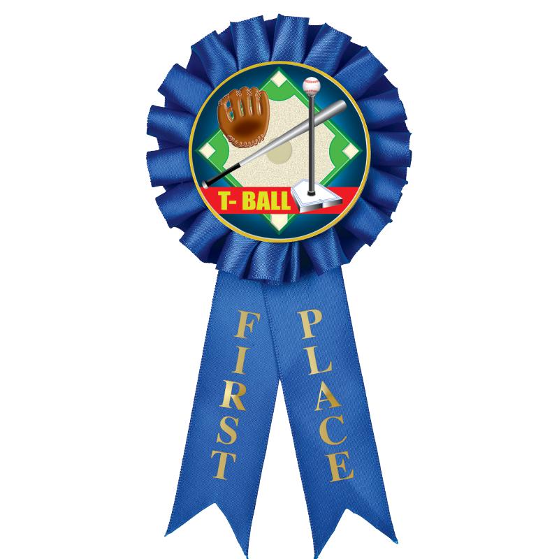 1ST PLACE MYLAR ROSETTES