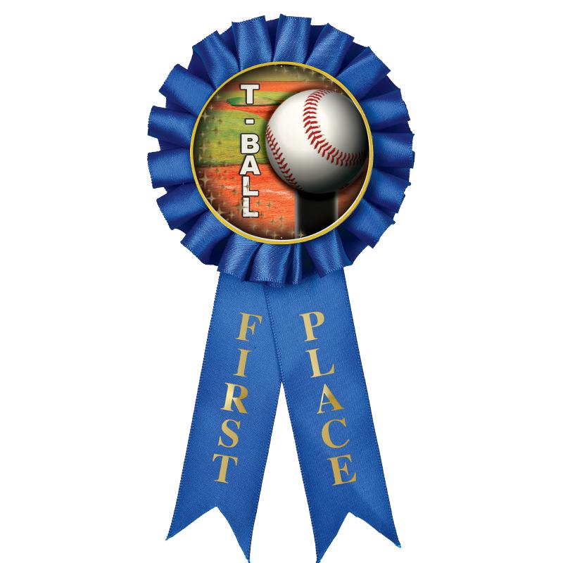 1ST PLACE MYLAR ROSETTES