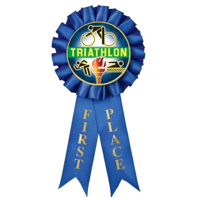 1ST PLACE MYLAR ROSETTES