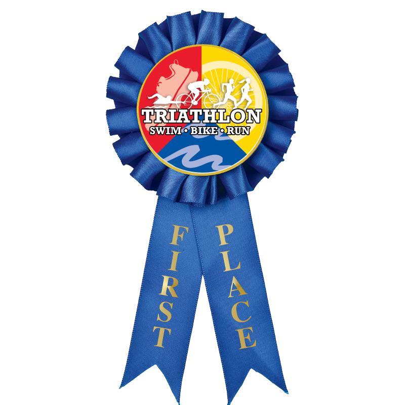 1ST PLACE MYLAR ROSETTES