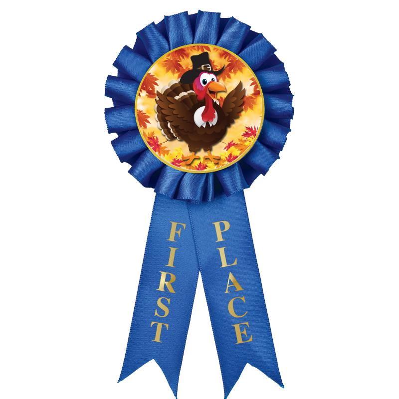 1ST PLACE MYLAR ROSETTES