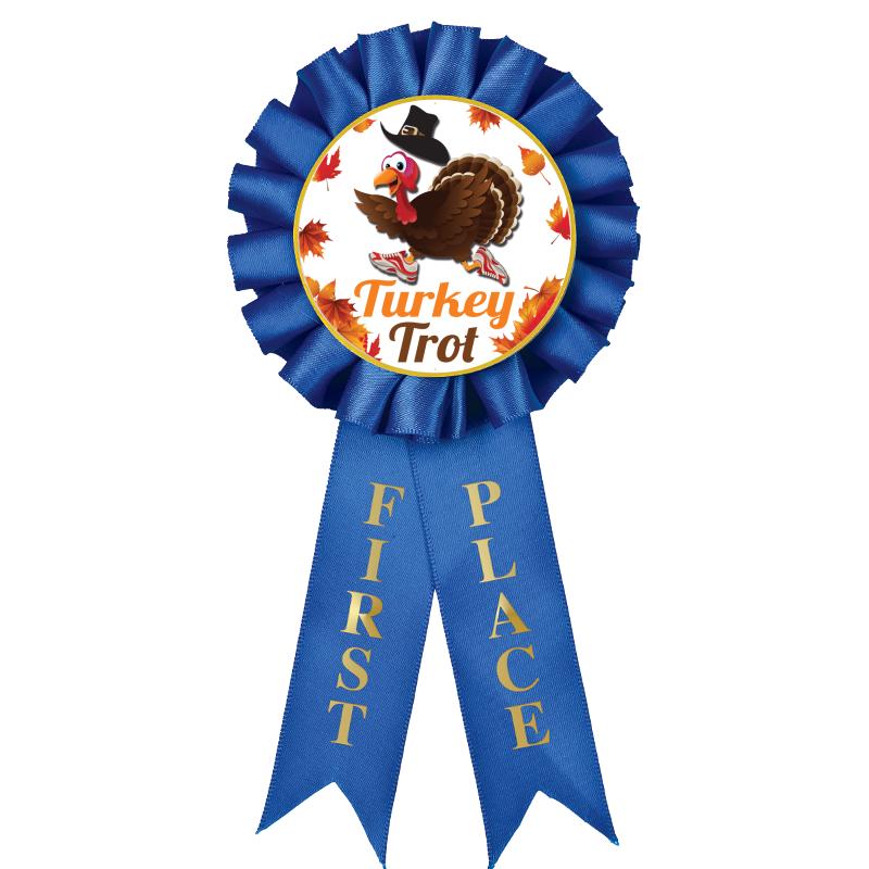 1ST PLACE MYLAR ROSETTES